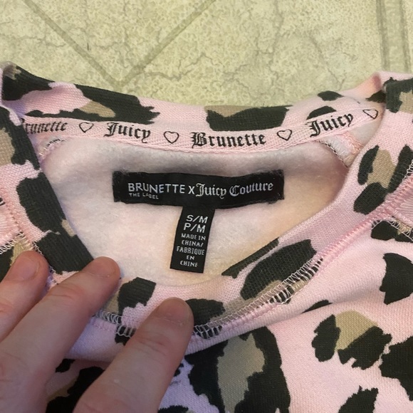 BRAND NEW . S/m and m/l juicy couture x brunette crew neck sweater - Picture 7 of 8